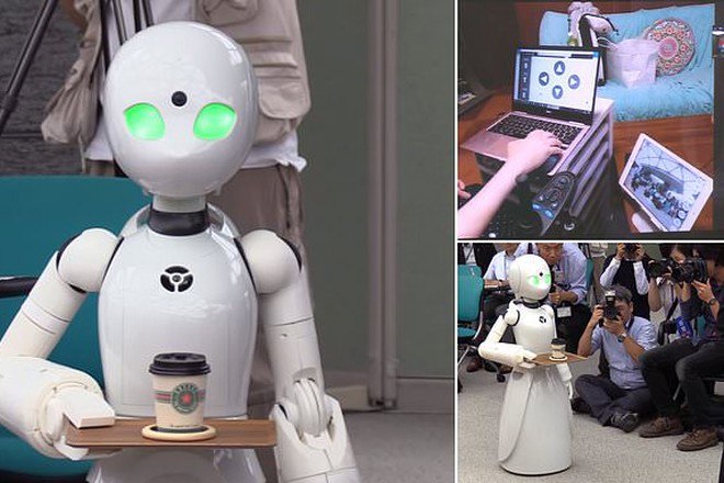 Robot được xem một phương tiện mà thông qua đó công nhân có thể giao tiếp với khách hàng